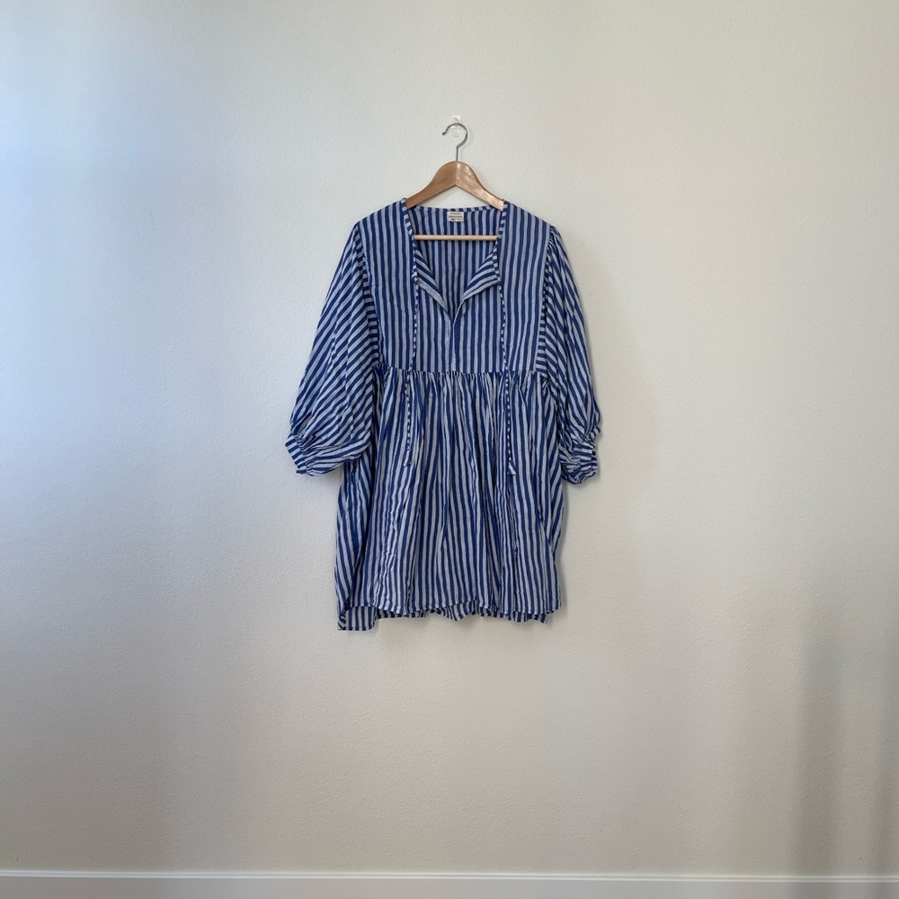 House of Sundar Tara Mini Dress Sky Lines